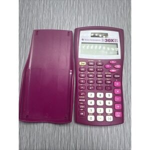 Texas‎ Instruments TI-30XIIS Scientific Calculator Pink Purple Battery Operated